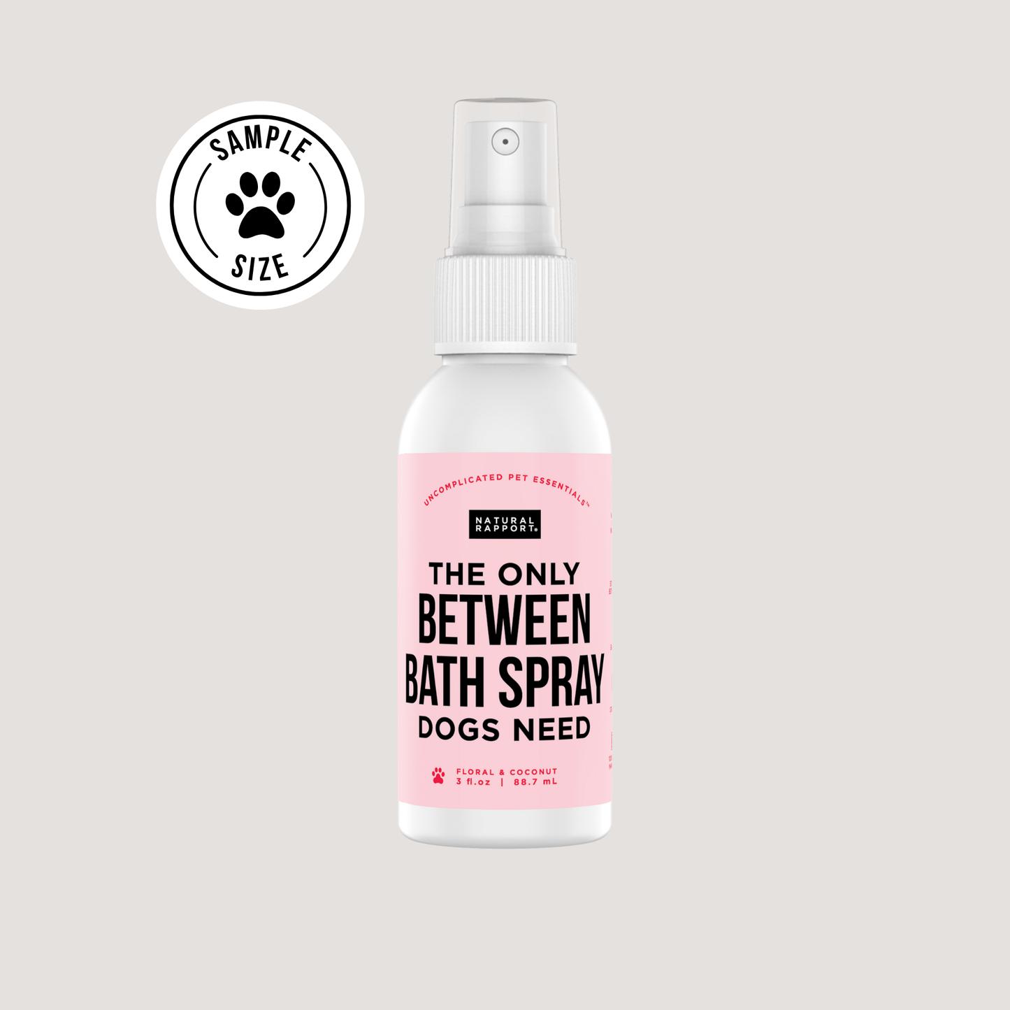 The Only Between Bath Spray Dogs Need - Floral & Coconut: 3 ounce