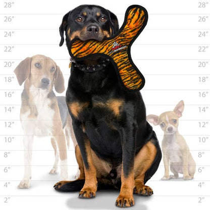 Tuffy Mega Boomerang Tiger, Durable, Tough, Squeaky Dog Toy