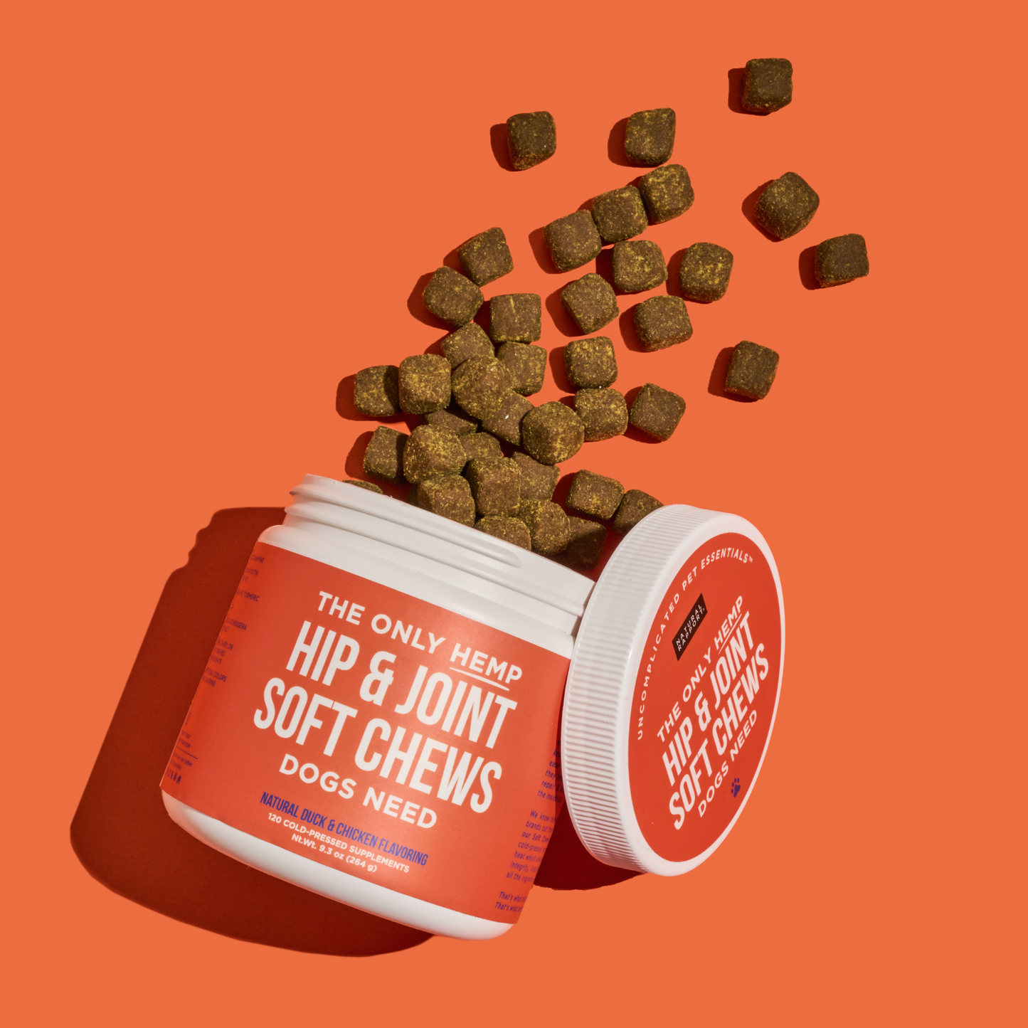 The Only Hemp Hip & Joint Soft Chews Dogs Need: 120 count jar