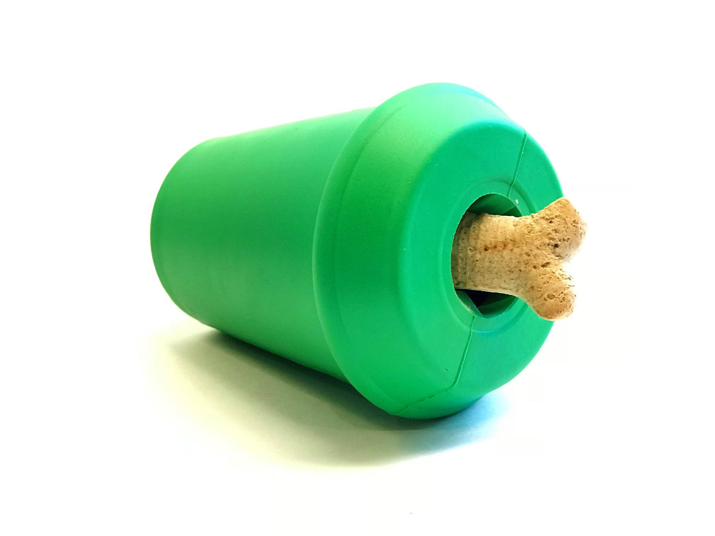 SP Coffee Cup Durable Rubber Chew Toy and Treat Dispenser: Medium Green Coffee Cup