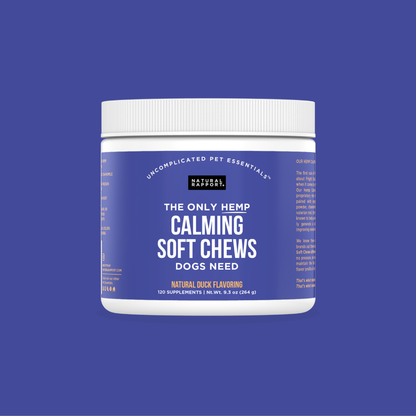 The Only Hemp Calming Soft Chews Dogs Need: 12 count pouch
