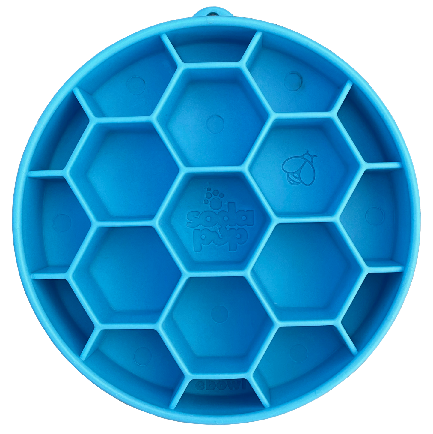 Honeycomb Design eBowl Enrichment Slow Feeder Bowl for Dogs: Yellow