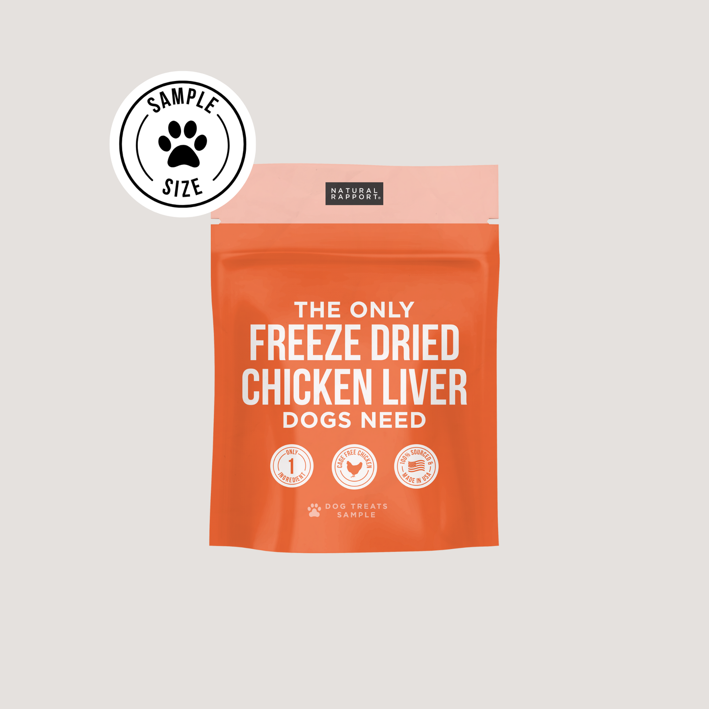 The Only Freeze Dried Chicken Liver Dogs Need: 4 oz bag