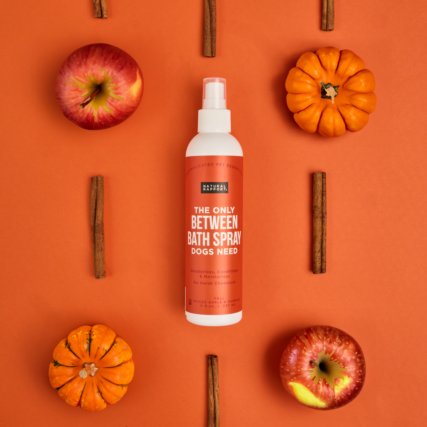 The Only Between Bath Spray Dogs Need - Apple & Pumpkin: 3 ounce