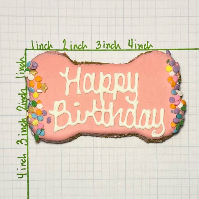 Happy Birthday Fido!: Pupcake Cookie Pink 3.5"